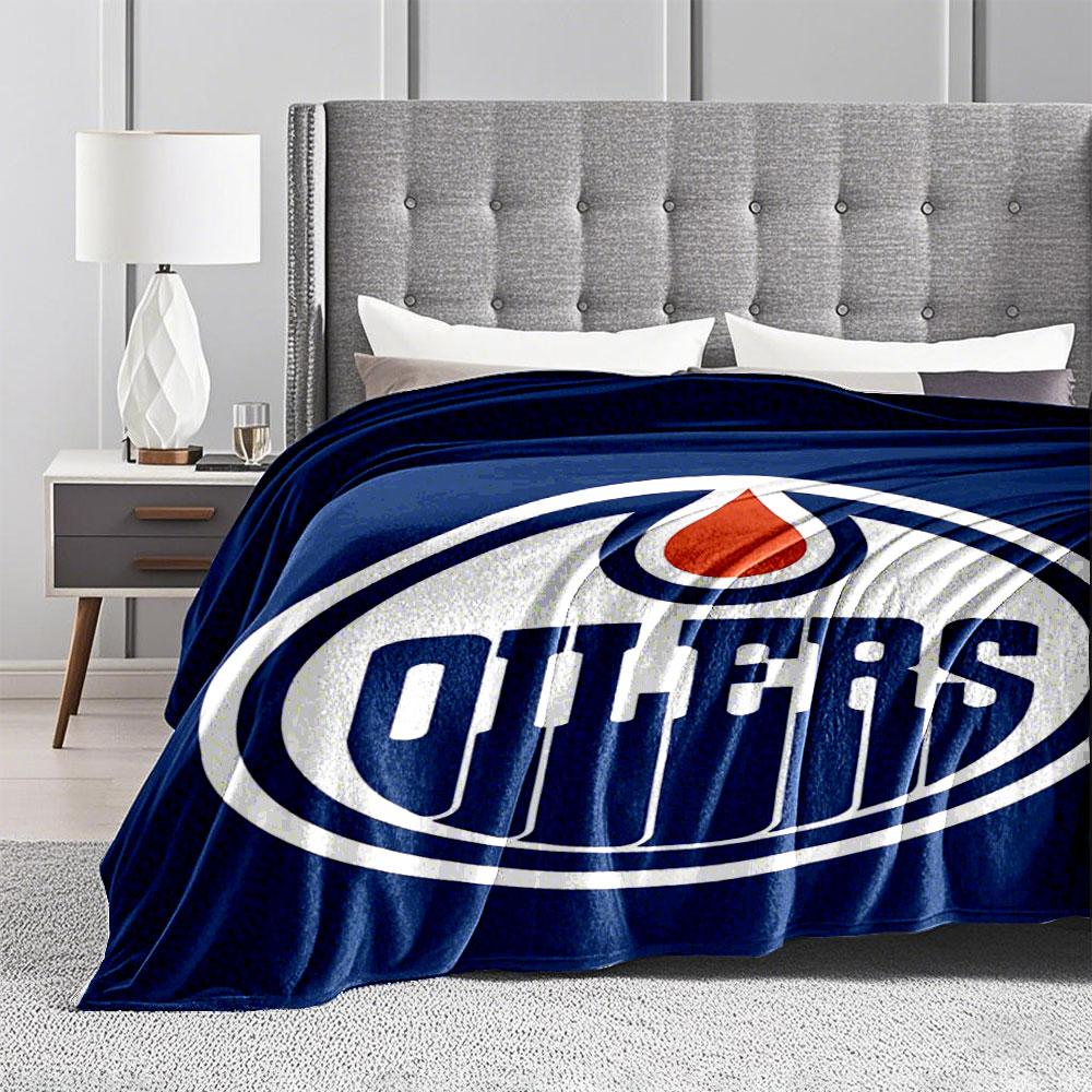 Oilers Logo Blanket for All Seasons Blanket Lunch Break Throw Gift