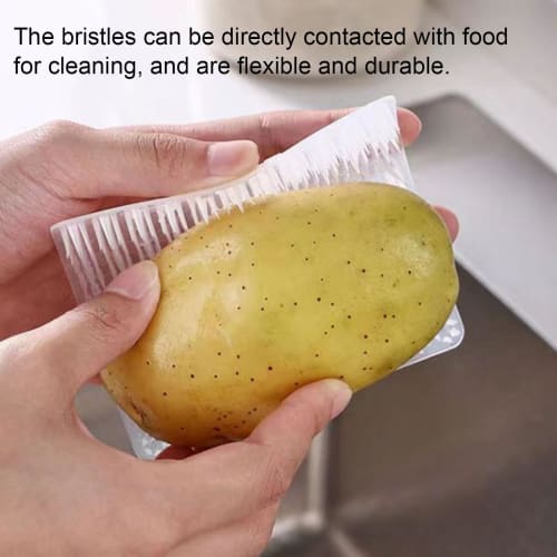 Niesel Vegetable Washing Brush, Vegetable Scrubber - Fruit Kitchen Scrubber Brush, High-Density Bristles, Multi-Function Vegetable Brush Scrubber for