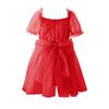 Children's Fashion Puff Sleeve Princess Dress Mesh Dress