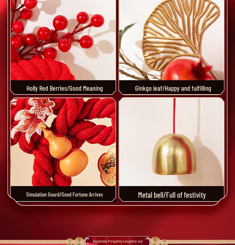 2025 Chinese Knot Fu Pendant: Housewarming Living Room Ornament