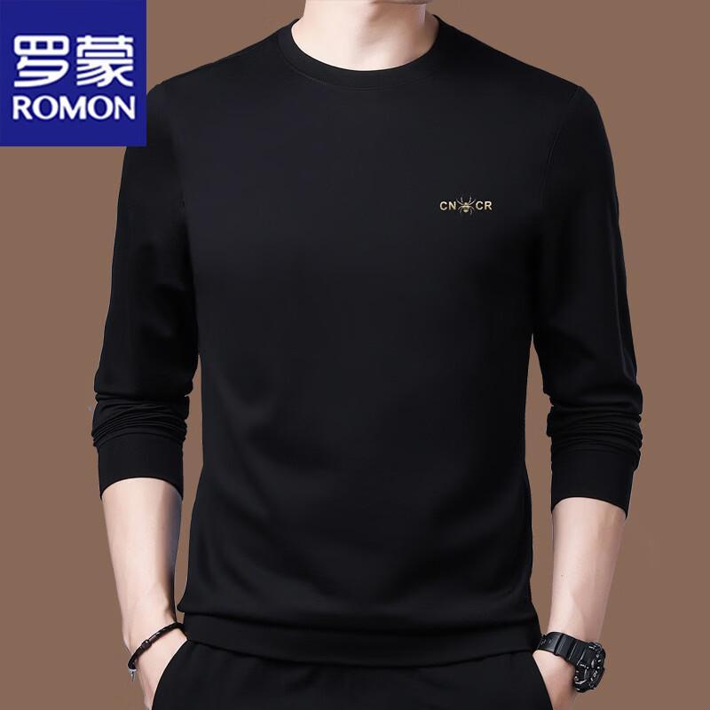 ROMON Men's Long Sleeve Round Neck Sweatshirt