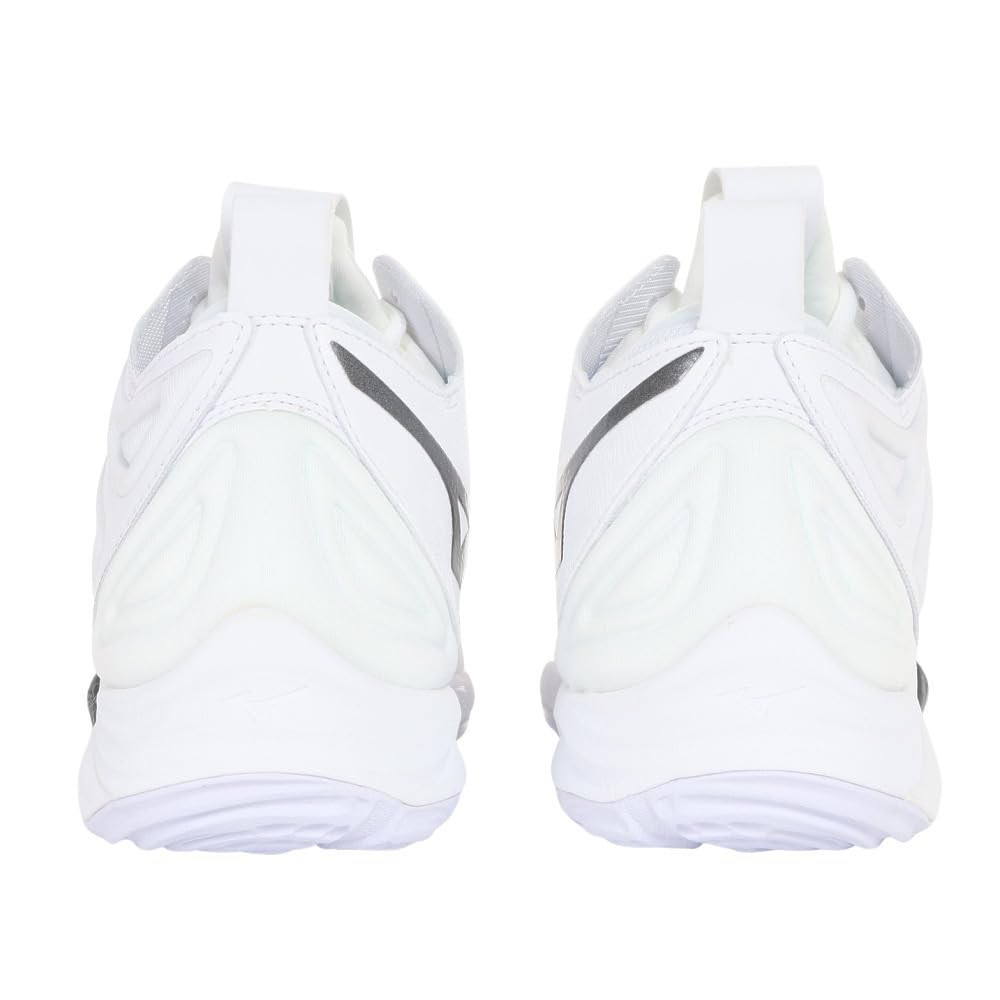 Volleyball Shoes Wave Momentum 3 MID Club Activities Indoor Wide Lightweight Indoor White X Gray X Silver Cm [Mizuno] 29.0 2.5E