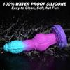 Silicone Multicolor Deformed Monster Phallus: Female Stimulation & Anal Dilator Toy