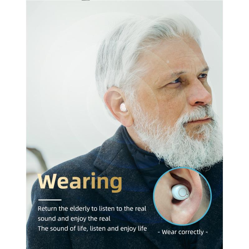 Magnetic Rechargeable Hearing Aid Bluetooth Appearance Elderly Sound Amplifier Sound Collector Elderly Hearing Aid Mini Sound Amplifier