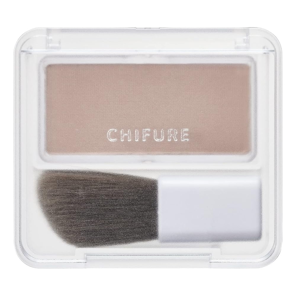 CHIFURE Shading Powder 2 Grayish Brown Nose Shadow with Brush