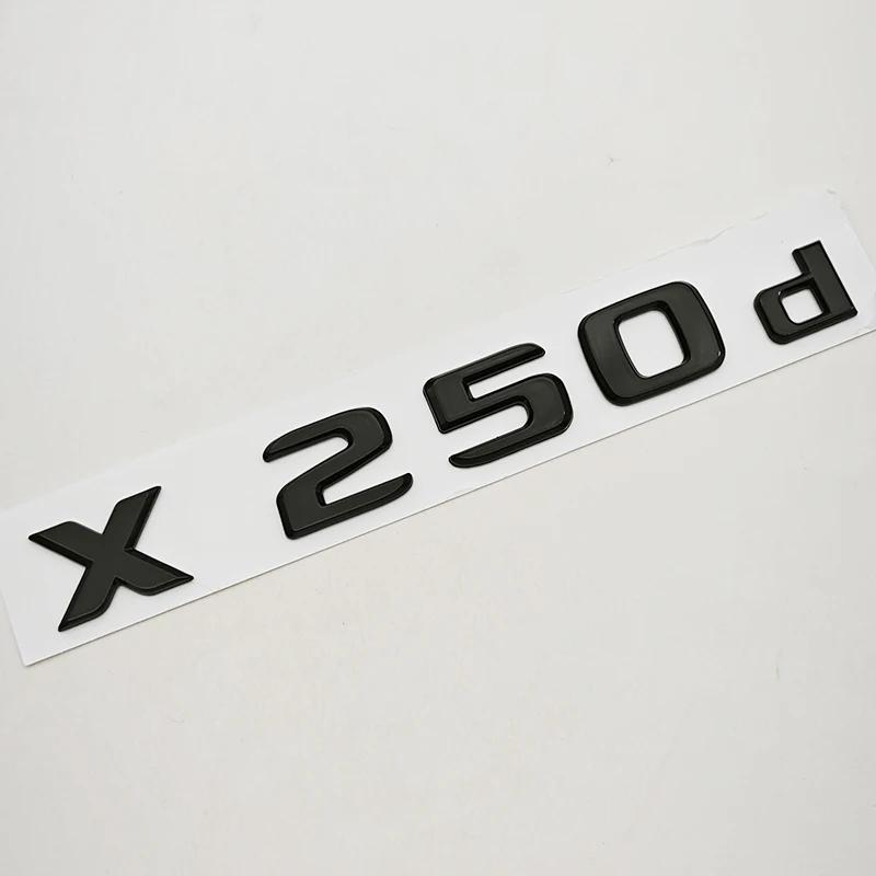 3D ABS Car Letters Rear Trunk Badge Logo X250d X350d Emblem Decals For Mercedes Benz Pickup Truck X250d X350d Tail Accessories JZX4