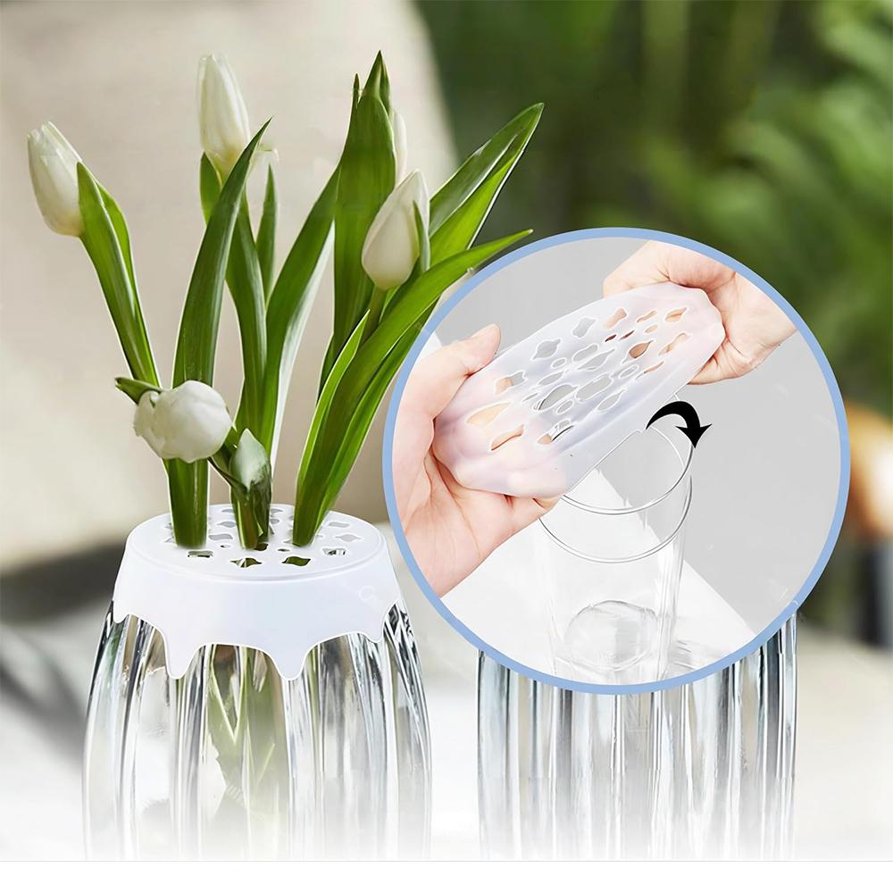 Silicone Flower Arranging Grid Flower Arrangement Holder for DIY Arrangements
