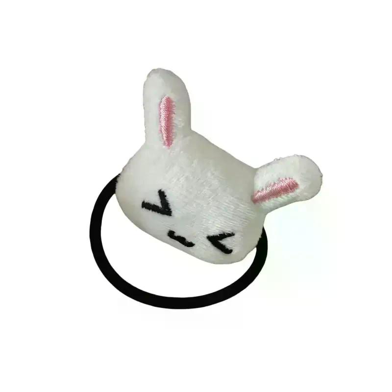 1/2Pcs Cute Plush Rabbit Hair Tie Sweet Bunny Hair Band Lolita Style Girls Ponytail Hair Rope Daily Hair Accessories