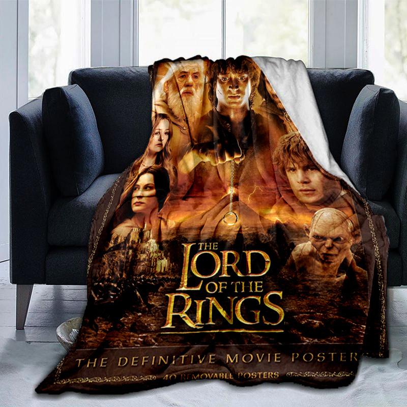 Herr der Ringe: Epische Fantasy-Abenteuer Poster Sammlung Druckdecke, Weiche Decke für Sofa Büro Bett Und Reisen Tochter Geburtstag