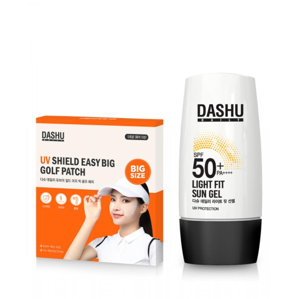 

DASHU Daily Uv Shield Easy Big Golf Patch 5 раз + Light Fit Sun Gel 50 мл none