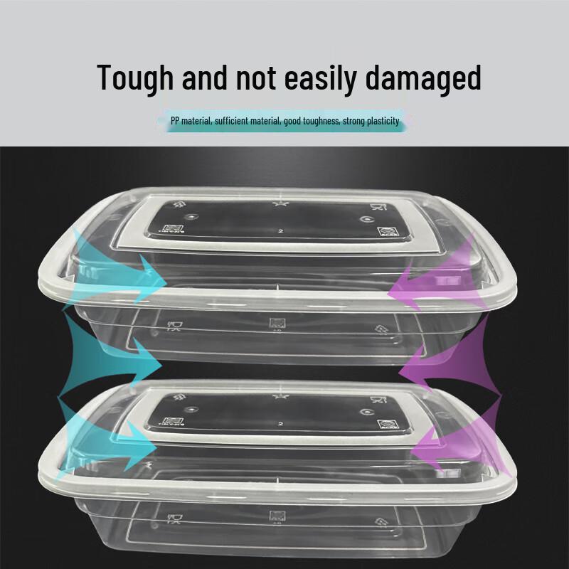 1000ml Disposable Rectangular Takeout Food Container