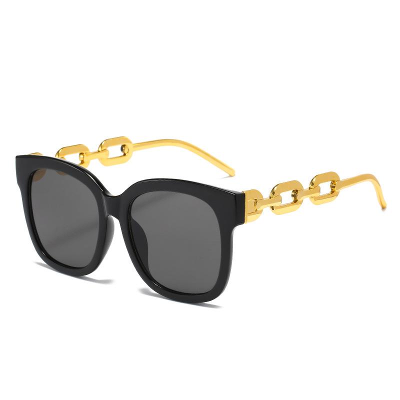 Summer New Sunglasses European And American Personalized Chain Glasses Street Shooting Funny Square Women S Sunglasses new arrival
