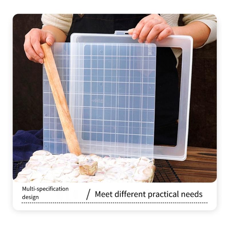 Plastic Nougat Mold Snowflake Crisps Mold Sugar Cutting Tool Snow Cake Making Tray Nougat Baking Plate Pastry Tool