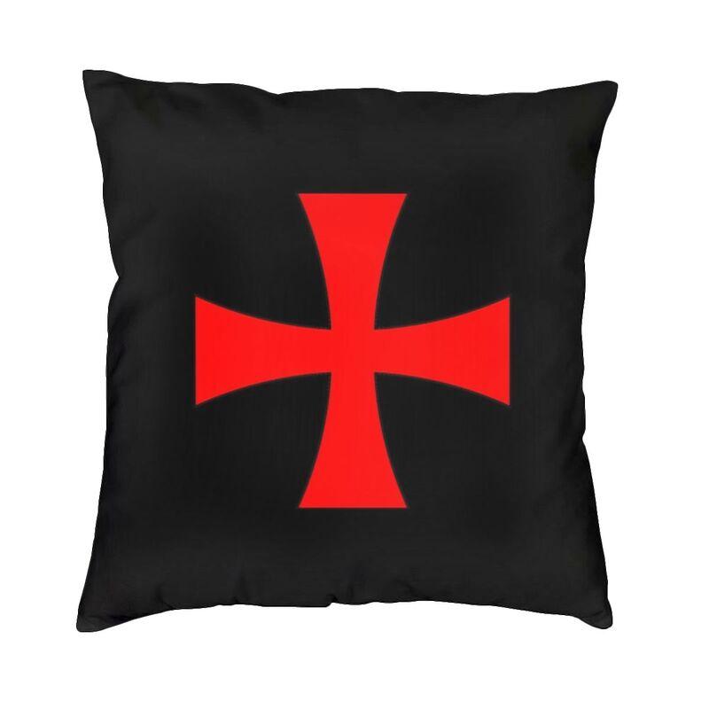 Shield Cross Medieval Warrior Sword Knights Templar Cushion Cover Home Decor Brave Rosary Crusader Warrior Throw Pillow Case