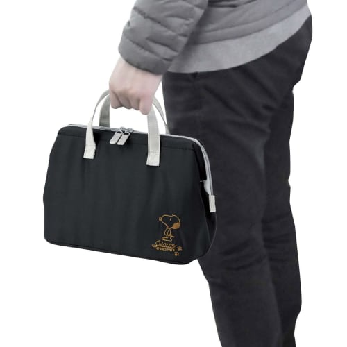 Skater Cold Storage Lunch Bag L Size Width 26 X Depth 13 X Height 19cm Snoopy Gold KGA2