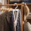 2Pcs 12 Hooks V-Shape Hanger Rotatable Garment Storage Hook Hat Storage Hook  Wardrobe Storage