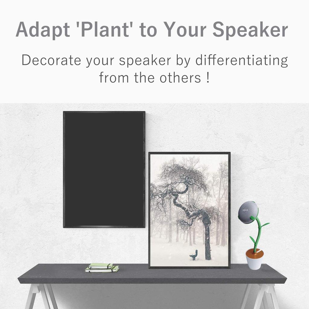ELECOM Flower Stand for Google Home Mini, Green (AIS-GHMFLOWER)