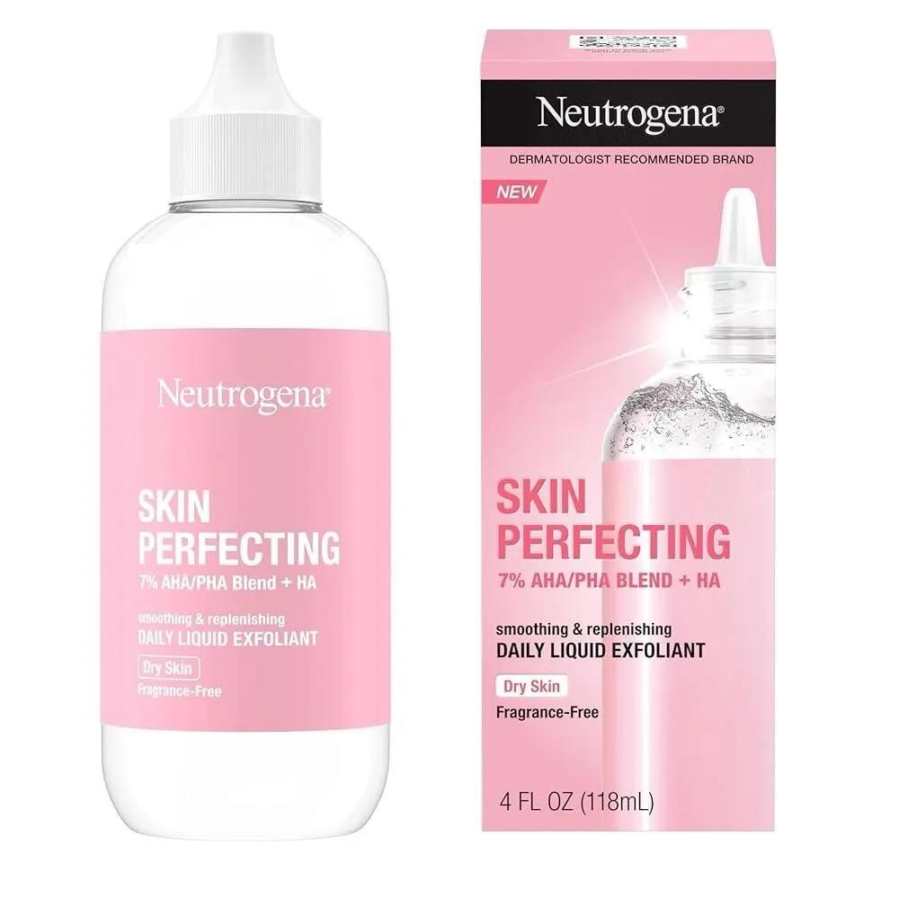 Neutrogena Skin Perfecting Daily Liquid Facial Exfoliator 7% AHA/PHA Blend + HA 118ml
