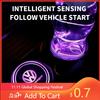 Pro VW 80% Nové 2x Svítící Podložka pod Držák na Hrnek do Auta LED Atmosférické Světlo Lampička s Logem Pro Volkswagen VW Golf GTI Tiguan Jett