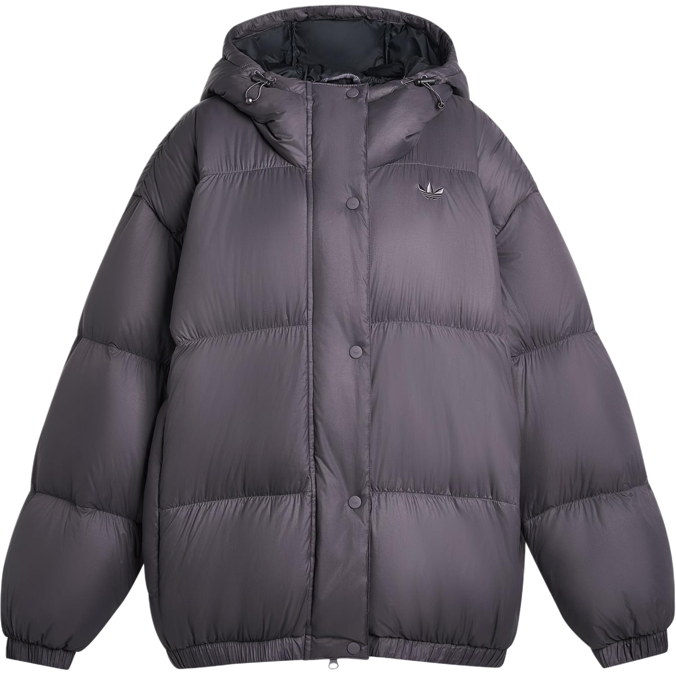 

Adidas Оригинальная уличная пуховая куртка FW25 однотонная с логотипом, с капюшоном, теплая, спортивная, на утином пуху 600 FP, пуховик-хлеб, женская куртка KG4914 M