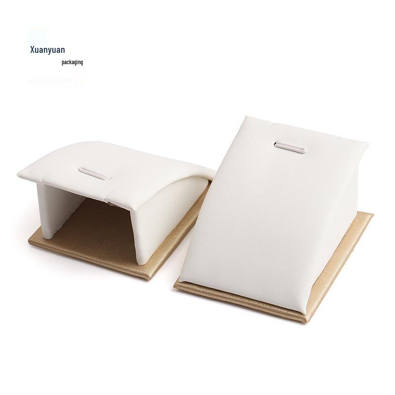 Champagne Brown PU Pendant Display Tray with Curved Surface