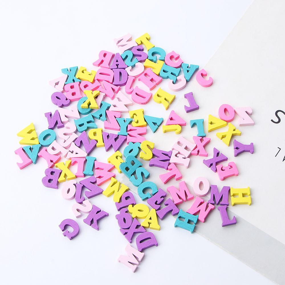 Colorful Mixed Wooden Letters DIY Home Decor Numbers