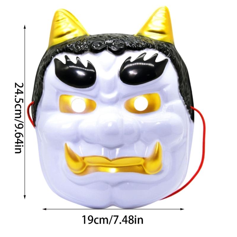 Japanische Oni Dekorationsmaske Premium PVC Leicht Bequem Kostümmaske Für Rollenspiel Partys Festivals