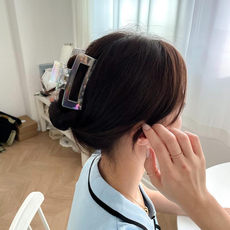 Deerno Transparent Hologram Aurora Women's Hair Clip Hairpin