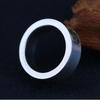 Adjustable Open Ring Men Women Sterling Retro Geometric Infinity Wheel Design Handmade Statement Jewelry