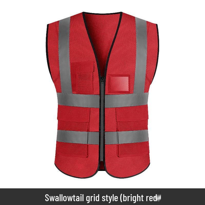 Fluorescent Yellow Reflective Safety Vest for Construction and Engineering