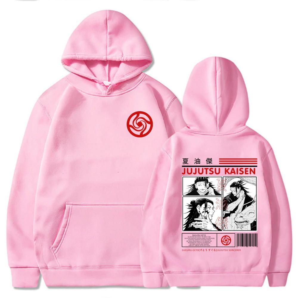 Suguru Geto Jujutsu Kaisen Anime Graphic Hoodies Vintage Oversized Hooded Hip Hop Long Sleeves Hoodie Men Women Clothes
