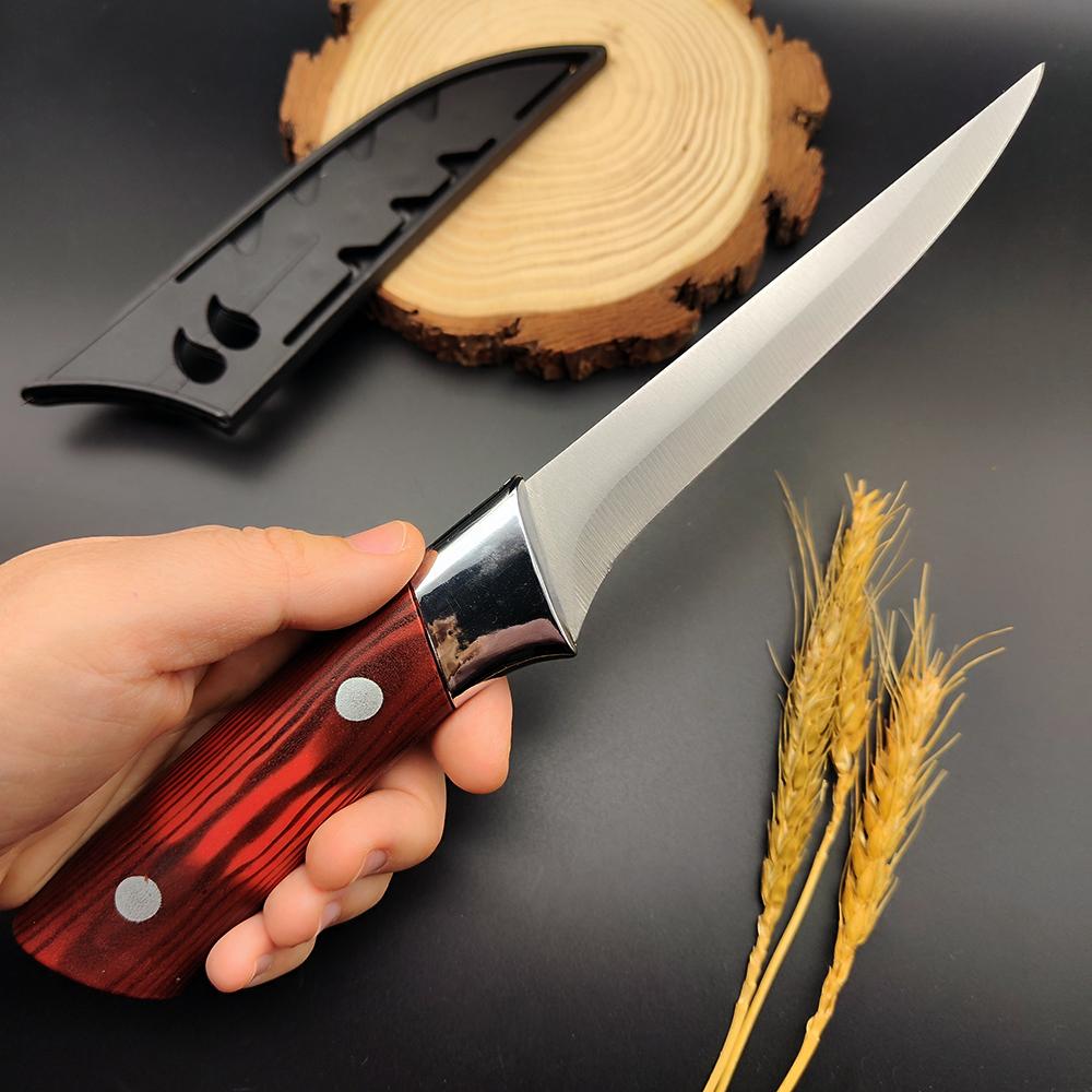 Stainless Steel Fishing Knife Sushi Knife Kitchen Bone Fruit Vegetables Cutting Knives
