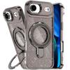 Phone Case - BOOLING - for iPhone Air - Hybrid Anti-Scratch Glittery Magnetic Circle Grey