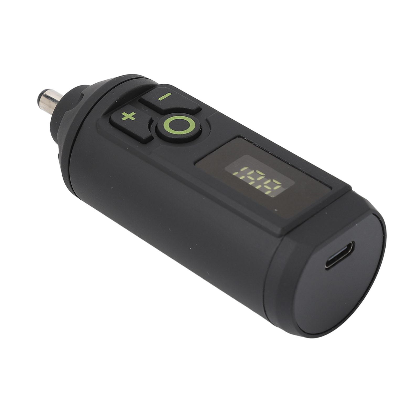 

Беспроводная тату-машинка с аккумулятором типа C, сплав, цифровой ЖК-дисплей, блок питания для салона красоты 5,5 мм DC