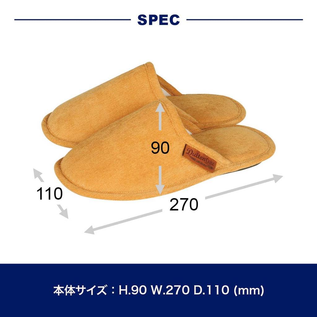 Slippers CORDUROY SLIPPERS EV Beige [Dulton] 22.5~25cm