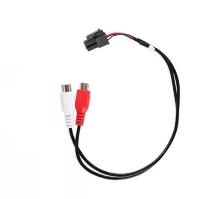 Signaleingangskabelbaum, 4-poliger Stecker auf Low-Level-RCA