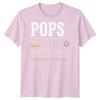 Pops Definition Unisexs T Shirt Grandad Grandpa Gift Fathers Day Graphic Tee