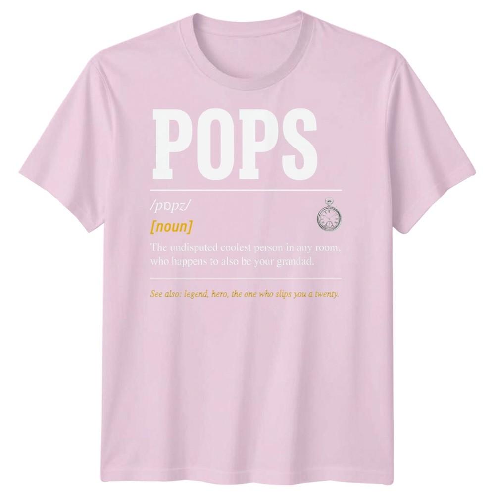 Pops Definition Unisexs T Shirt Grandad Grandpa Gift Fathers Day Graphic Tee