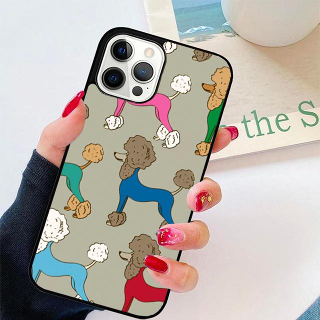 Beagle Poodle Mum Dog Colorful Phone Case Cover for iPhone 16 15 12 mini 11 13 14 Pro Max SE 2020 Apple 6S 7 8 Plus Coque