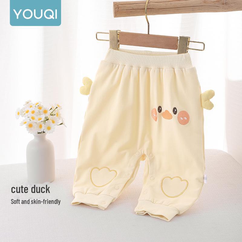Youqi Baby Big Butt Open-Crotch Pants for Boys & Girls - Stylish Spring/Autumn Wear