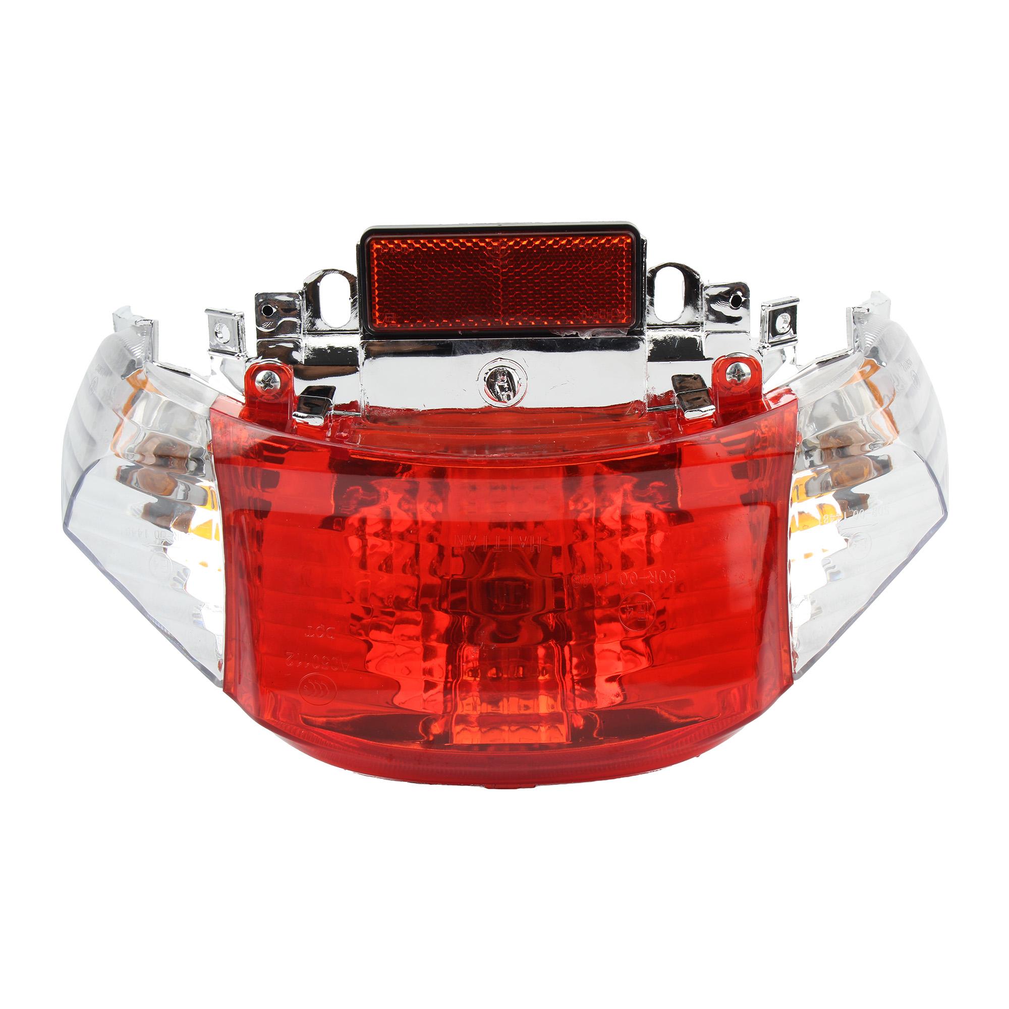 

Motorcycle Tail Light Turn Signal Light Lamp for CHINESE TAOTAO SUNNY GY6 Engine 49cc 50cc Scooter Brake Light Modified Parts красный