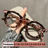2026 Neue Klassische Runde Blaulichtfilternde Lesebrille Damen INS Stil Modisch Bequem Altersweitsichtigkeit Brille