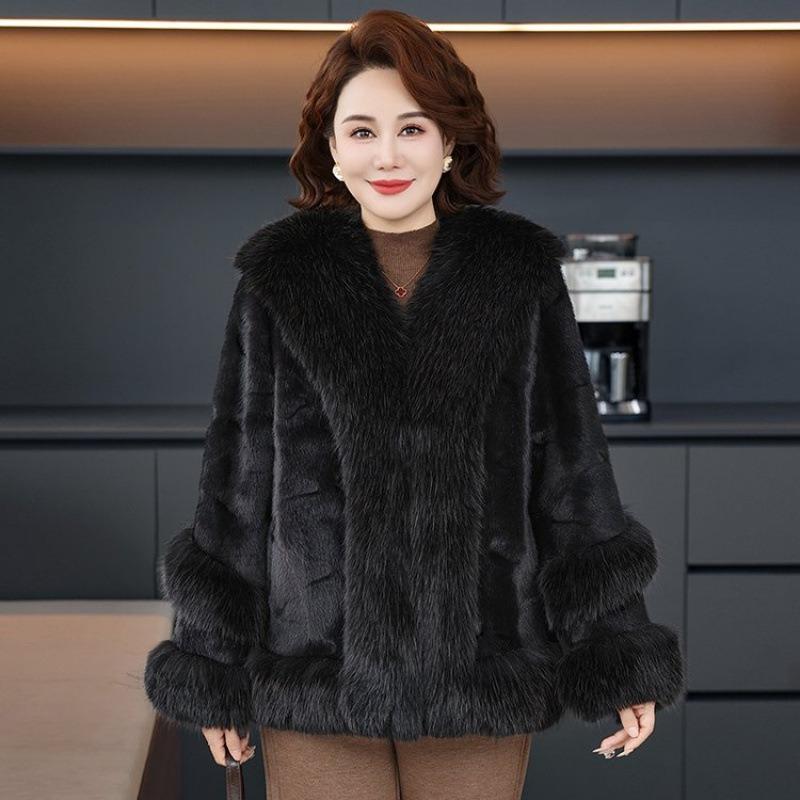 Women's clothing winter placket mink short fur jacket fur thin autumn and winter warm