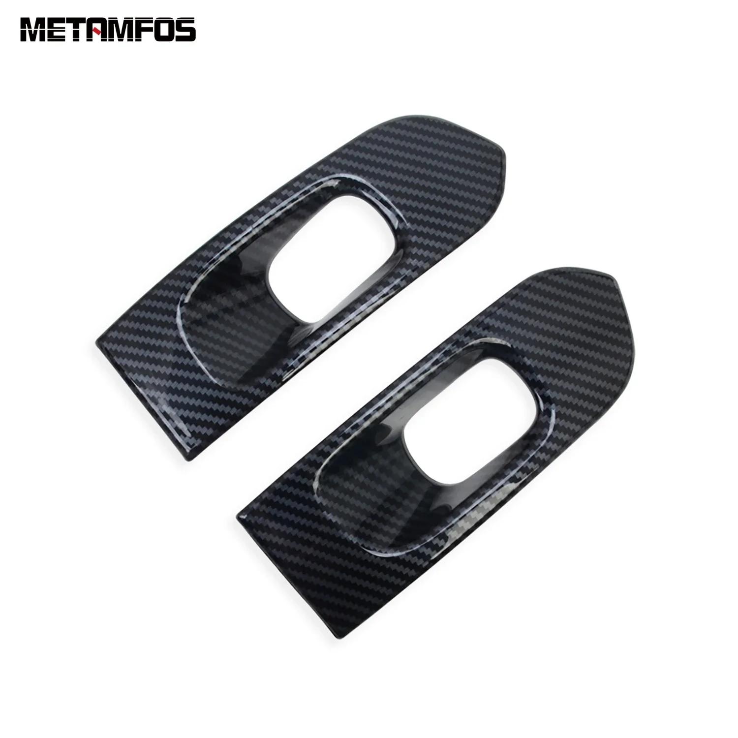 For Toyota Sienna - 2024 2025 Carbon Fiber Front Fog Light Lamp Cover Trim Foglight Eyelid Eyebrow Trim Car Accessories Front Carbon Fiber A