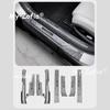 For BYD Han L 2025 2026 ABS Carbon Fiber Welcome Pedal Door Sill Scuff Threshold Guard Plate Anti-scratch Sticker Accessories