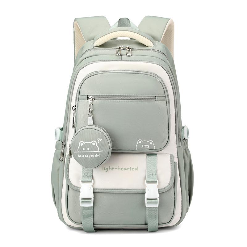 Sac à dos d'école pour filles à la mode Sacs d'école Sac à dos pour ordinateur portable pour adolescents Sac à dos de voyage décontracté Sac à livres Sac d'écolier pour enfants Imperméable vert