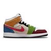 Pantofi sport pentru copii Air Jordan 1 Mid SE GS Messy Room, multicolor, alb, roșu de sport DR6957-100
