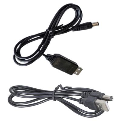 Functional USB To DC5521 Step Up Converters Cable 5V To 9V/12V Power Supply Cable for DIY Projects Networking Devices