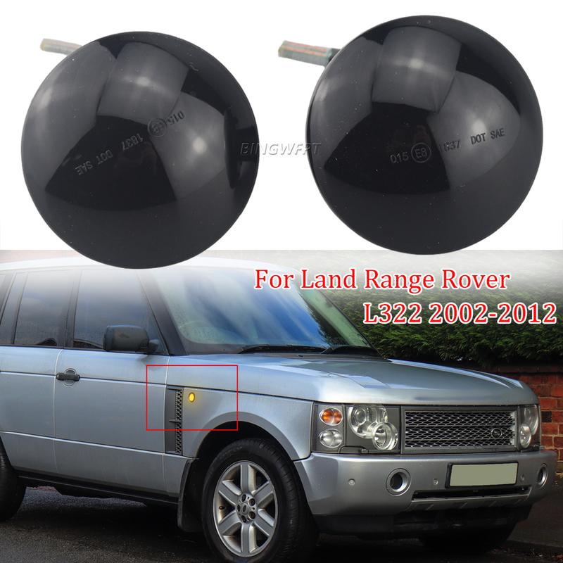 2PCS Side Marker Signal Lamp Light Dynamic LED Side Repeater Indicator Light Flowing For Land Range Rover L322 2002-2012