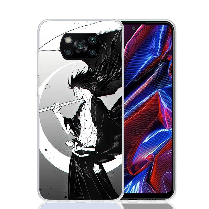 Zaraki Kenpachi Bleach Phone Case For Xiaomi Poco X7 X6 X5 Pro F7 Ultra Redmi 15C 15 13 13C 12 12C 10 10A 10C 9 9A 9C 9T Cover P